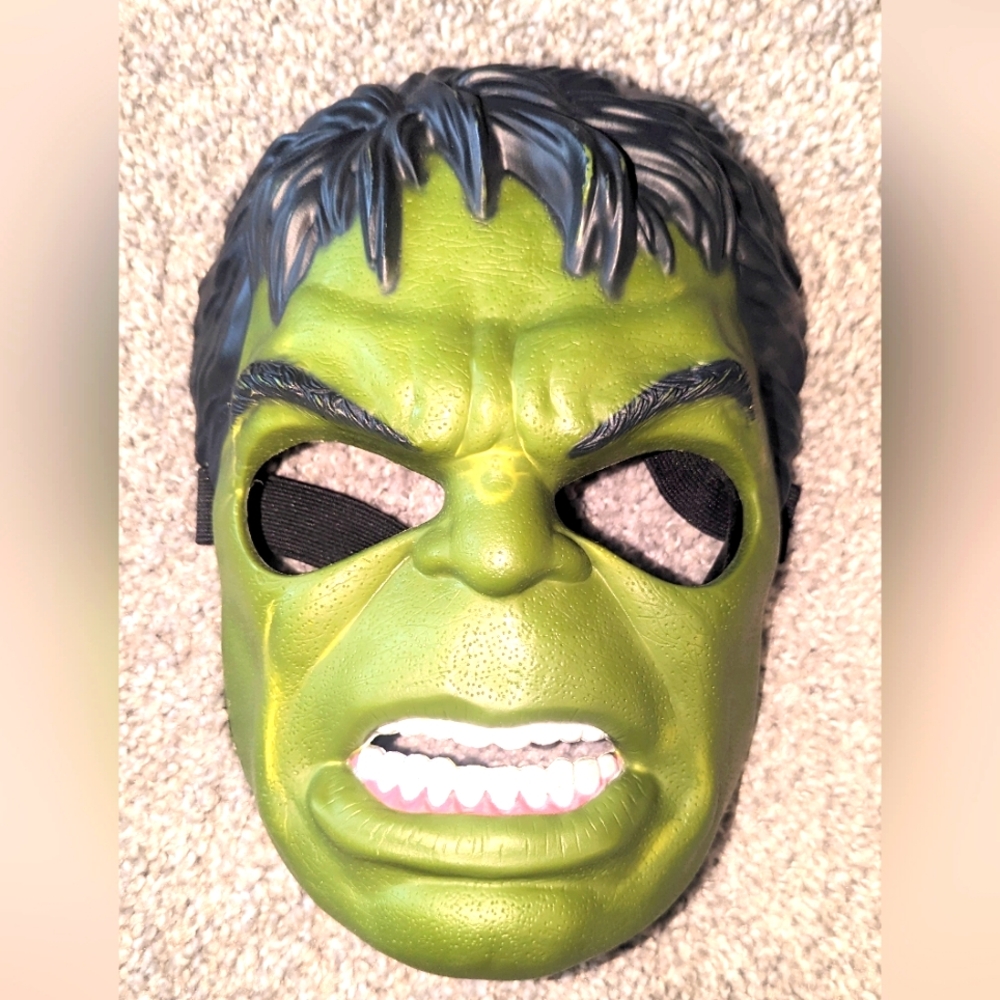 2011, Marvel's, The Incredible Hulk, Adjustable, Hard Plastic Mask